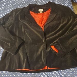Black velvet jacket